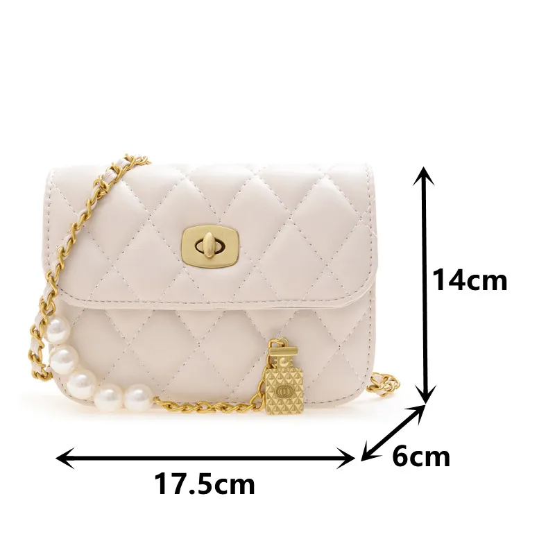 

Chain Crossbody Bags for Women Luxury Leather Shoulder Bag Rhombus Lattice Messenger Bag Female Quilted Small Flap Hand Bags Sac