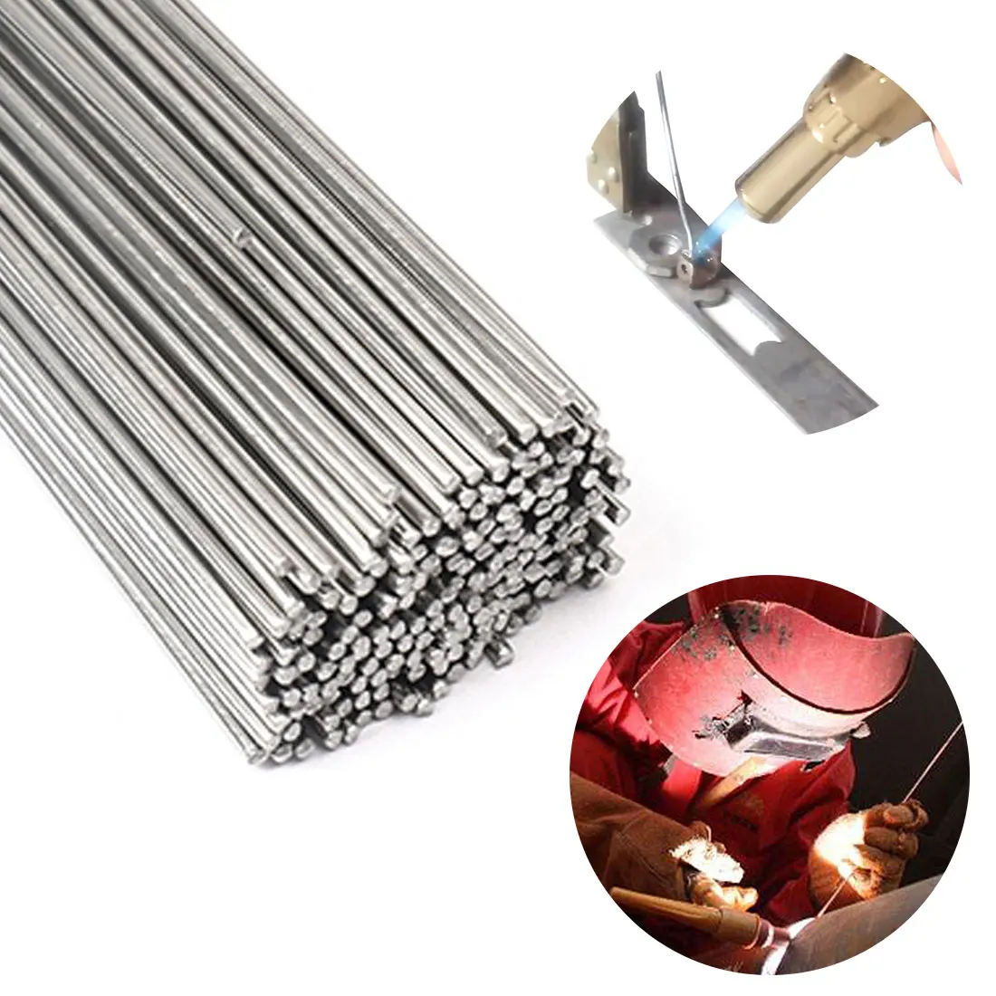 

Aluminium Welding Rods for Soldering Low Temperature Brazing Corrosion Resistant TIG Welding 1.6mm/2mm No Need Solder Powder