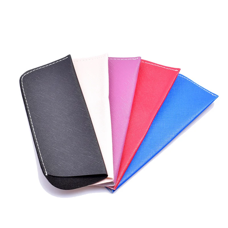 

Soft Reading Glasses Bag PU Leather Pocket Superfine Fiber Eyes Glasses Pouch For Men Sunglasses Bag Eyewear Accessories