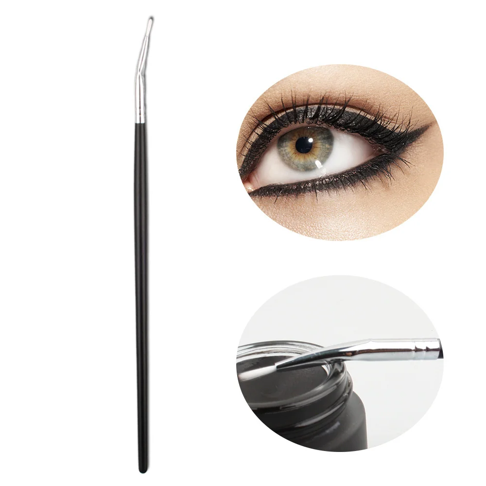 

1 Pcs Makeup Eyeliner Brush Long Handle Portable Beauty Tool For Women Lady Mixed Eyeliner Eyelash Eyebrow Makeup