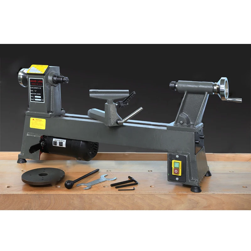 Мини-настольный токарный станок MC1218/токарный с регулировкой скорости
