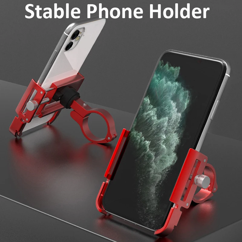 aluminium alloy mtb bicycle phone holder 360 rotating bicycle motorcycle handlebar phone stand holder for iphone 11 pro xiaomi free global shipping