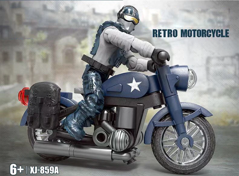 Конструктор Военный в стиле ретро для мальчиков военные строительные блоки