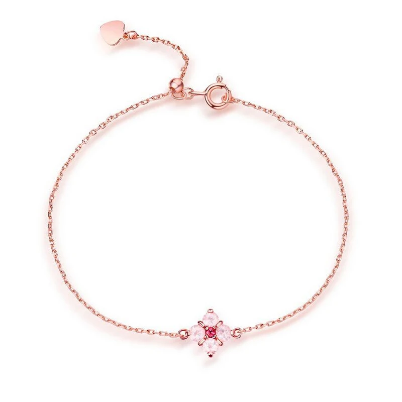 Браслет из стерлингового серебра 925 пробы с топазом турмалиновым камнем