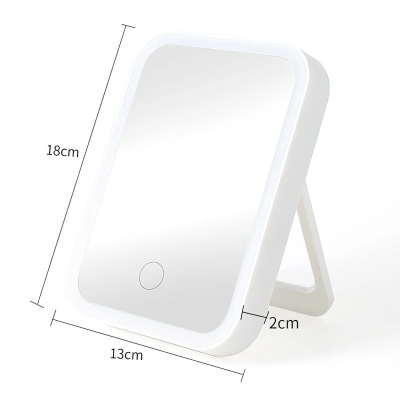 

NEW Makeup Vanity Face Mirror Adjustable Touch Dimmer USB LED Magnifying Table Desk Cosmetic Light Magnification Make Up Mirrors