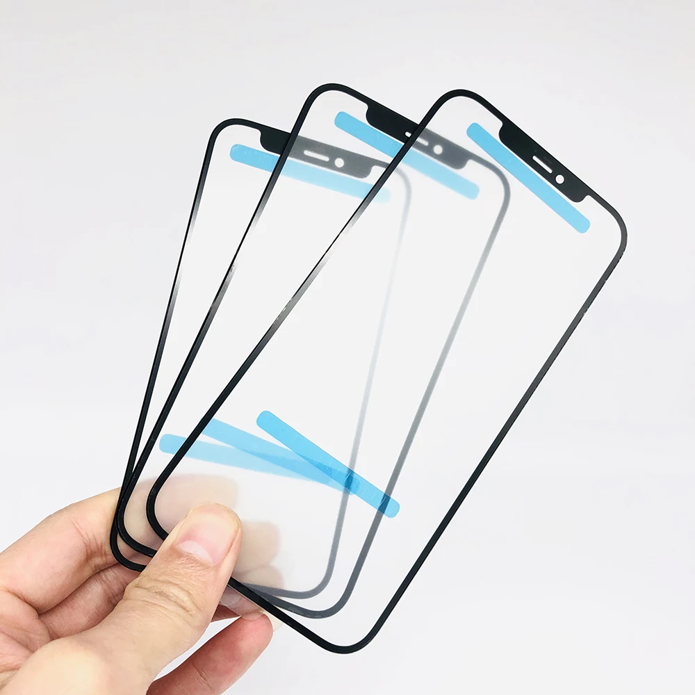 

10PCS Glass+OCA LCD Screen Touch Panel Outer Glass Lens Cover With OCA For iPhone 12 12mimi 12Pro 12PM Mobile Phone Touch Panel