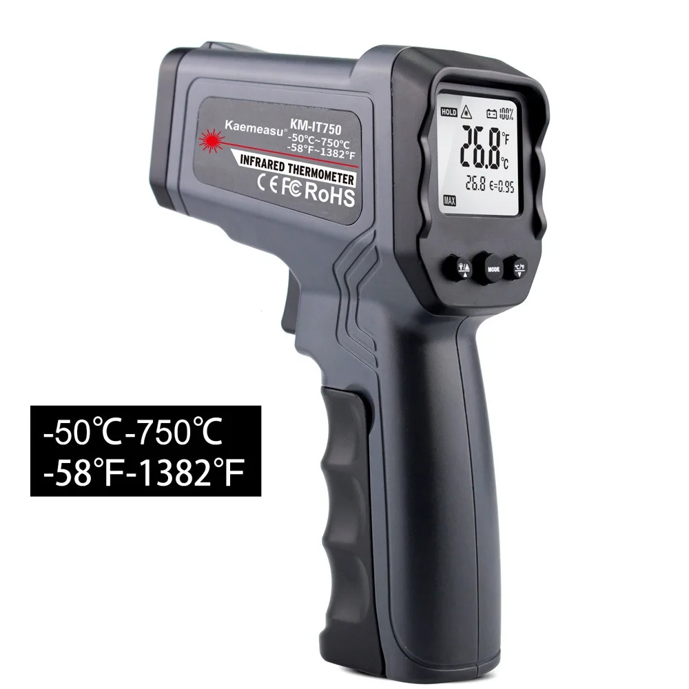 

Infrared Thermometer Dual Laser Temperature Gun Non-Contact Digital Pyrometer Laser Thermometer-58~1022 (-50 ~ 550)