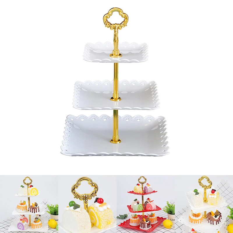 

Съемная подставка для торта, европейский стиль, 3 уровня, кондитерские изделия, подставка для сервировки десертов, Свадебная вечеринка, дома...
