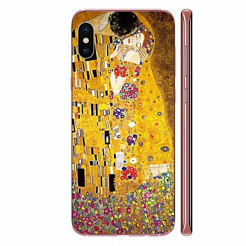 Kiss By Gustav Klimt Gold Tears In Oil для Samsung Galaxy A10 A20 A20E A3 A40 A5 A50 A7 J1 J3 J4 J5 J6 J7 2016 2017 2018 | Мобильные