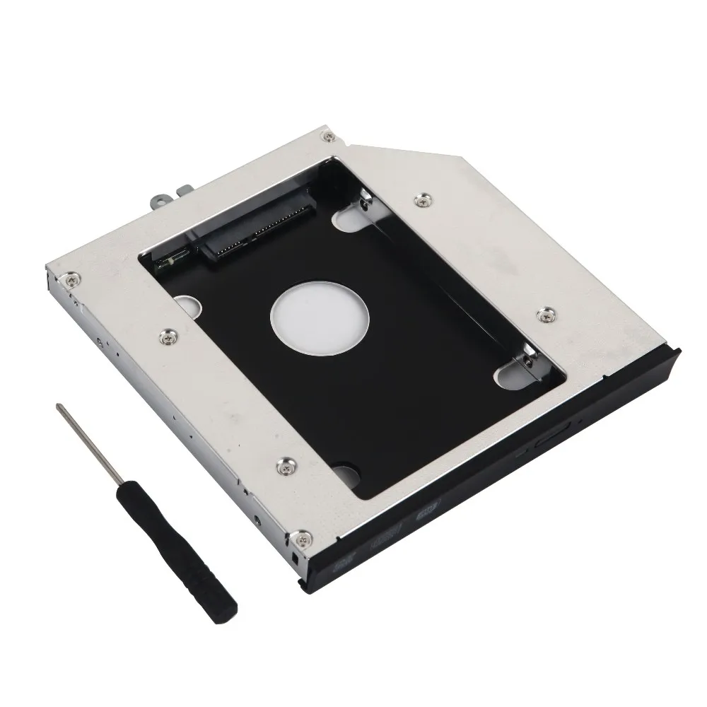 

С лицевой панелью и кронштейном 2-го SATA 3,0 2,5 "жесткий диск HDD SSD оптический лоток Caddy рамка для HP Probook 4320s 4321s 4420s