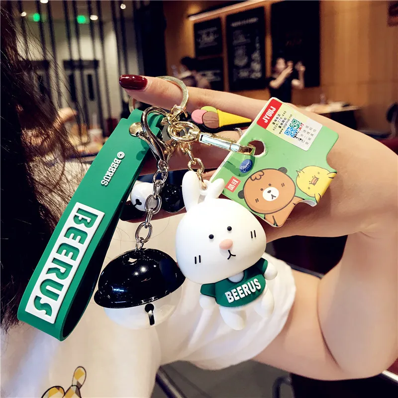 Брелок для ключей с куклой в виде льва модный креативный брелок мультяшным