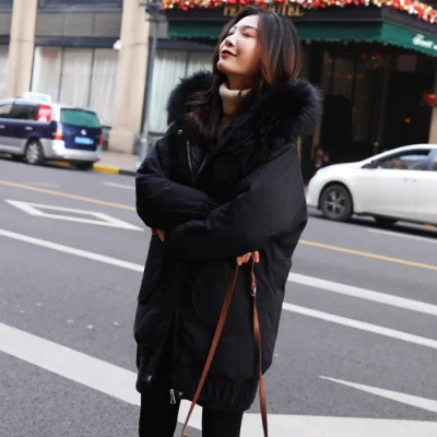 2019 Новый утолщенный пуховик Женская Корейская версия длинная хлопковая стеганая