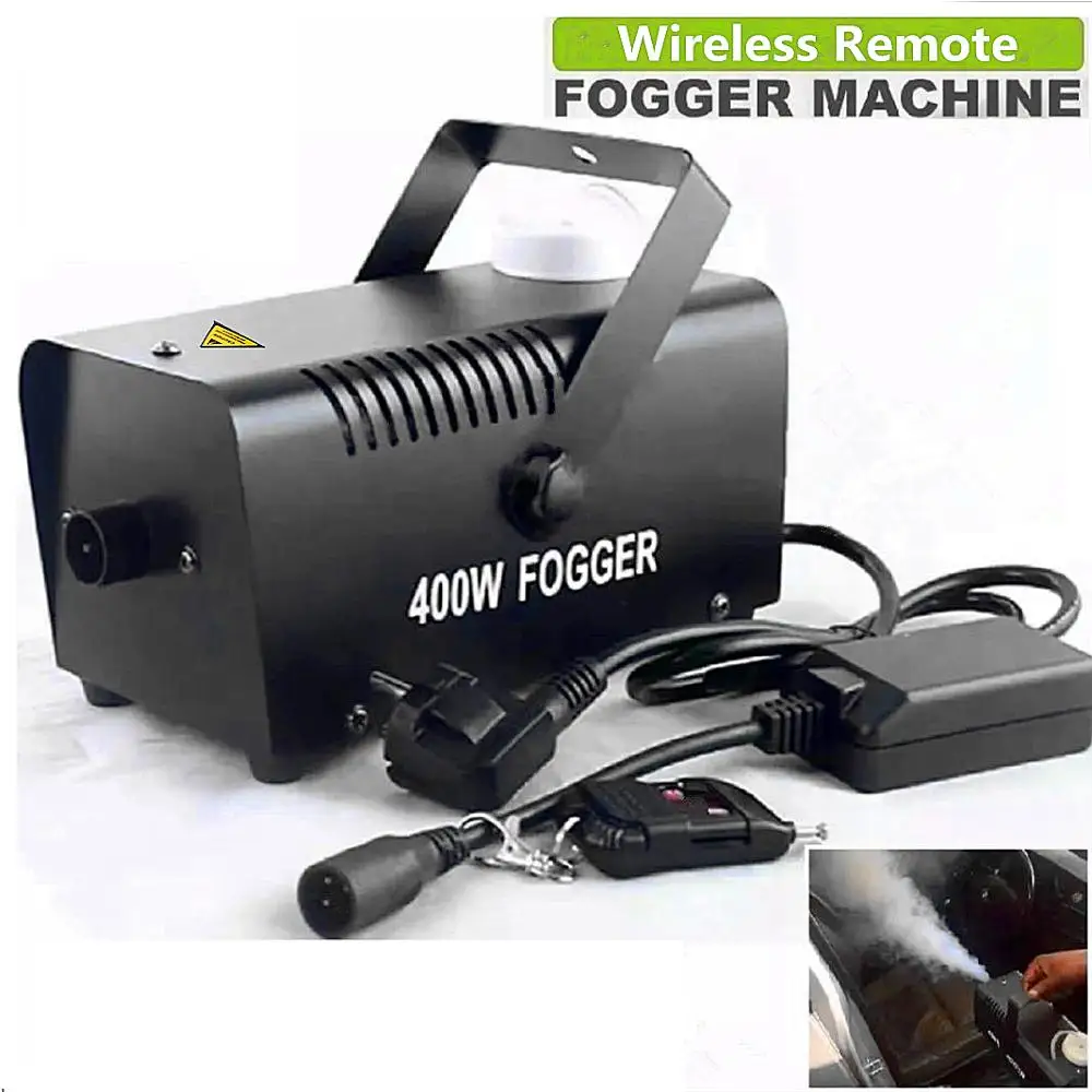 

Mini 400W Fogger DJ Home Party Portable Stage Fog Machine Wireless Remote Control Mist Effects Fog Output Machine Smoke Thrower