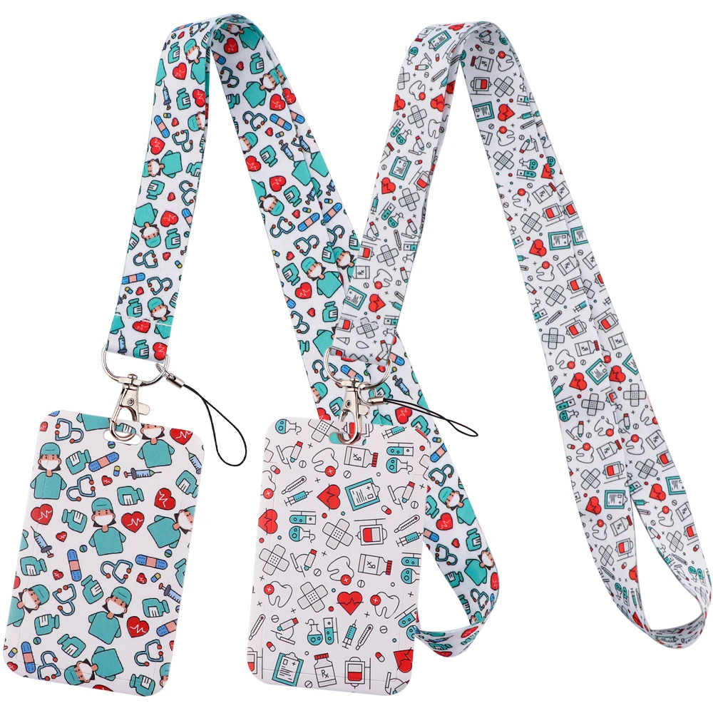 

LB2780 Medical Equipment Neck Strap Lanyards for Key ID Card Gym Cell Phone Strap USB Badge Holder Doctor Nurse Keychain Gift