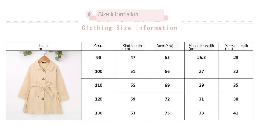

Spring 2021 Children's Clothing Coats For Children Solid Color Long Sleeve Casual Overalls Kids Princess Bow Clothes 3-8Y Girls