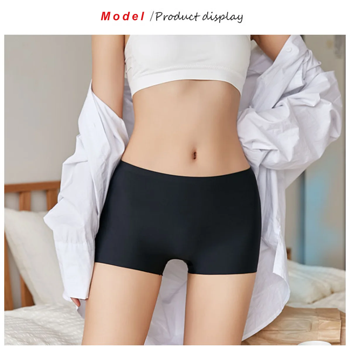 Сексуальное нижнее белье женское ультра тонкие шорты бесшовные трусы Короткие