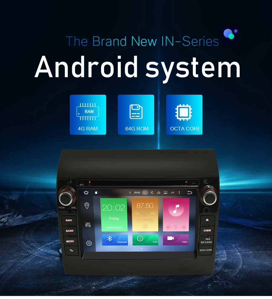 4G ram Android 9,0 автомобильный Радио dvd-плеер gps Мультимедиа Стерео для Fiat Ducato 2008- Citroen Jumper peugeot Boxer навигация