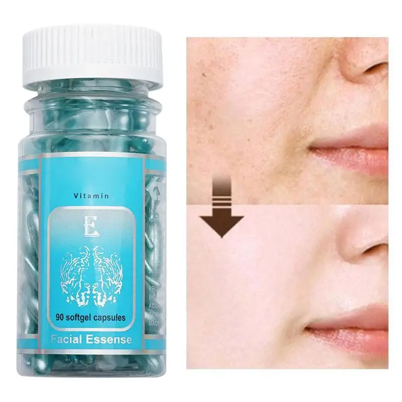 90 шт./бутылки с алоэ вера и витамин е Сыворотки крем для лица против морщин