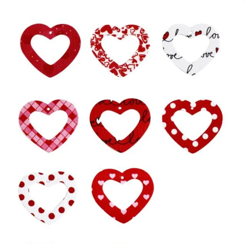 10 шт./лот полые серьги из искусственной кожи в форме сердца 2020 Красные Подвески на