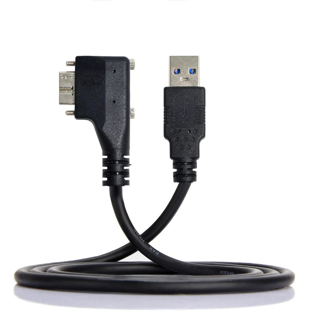 CY 90 градусов правый/левый Угловой Micro USB двойной винтовой кронштейн для 3 0 кабеля