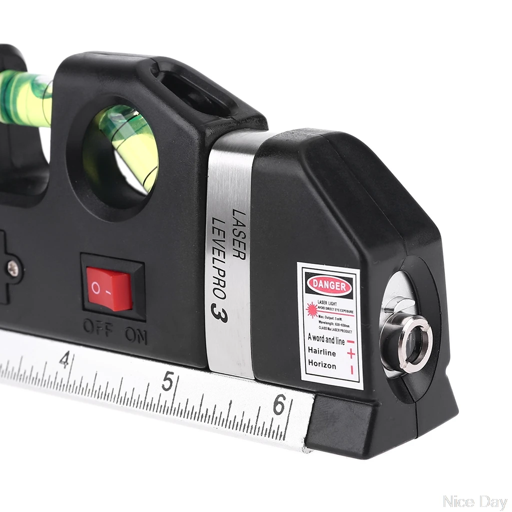 Lasers Level Levelling 2 Lines Nivel Laser Professional Horizon Vertical Ruler Multipurpose Measure Aligner Bubbles | Инструменты