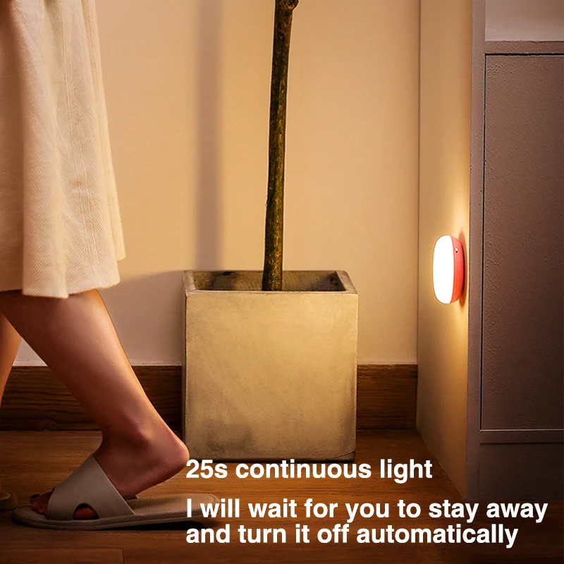 

Smart Sensor Night Light Body Induction Ande Touch Dimming Home Bedroom Corridor Led Wall Light for Kids Night Usb Charging