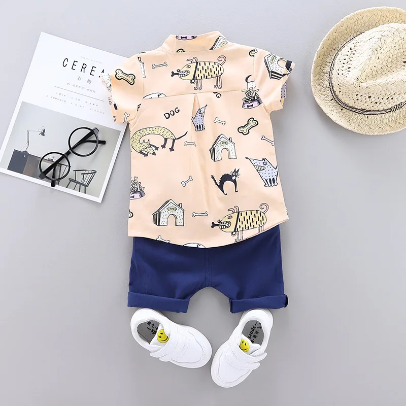 Комплекты летней одежды для мальчиков Детские вечерние комплекты хлопковые