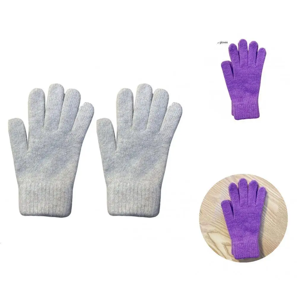 

Простые зимние перчатки, утолщенные аксессуары для мужчин и женщин, велосипедные плюшевые перчатки, повседневные перчатки, перчатки, 1 пара