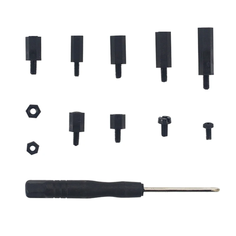 

Raspberry Pi Screw Set M2.5 M3 Screws Nuts Assortment Kit with Plastic Storage Case for People Install Circuit Board