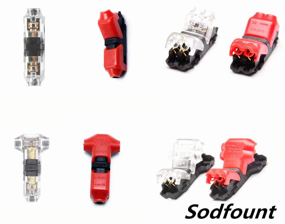 5 шт. H тип T 1Pin 2Pin Scotch Lock быстроразъемные разъемы для клемм обжимные электрические