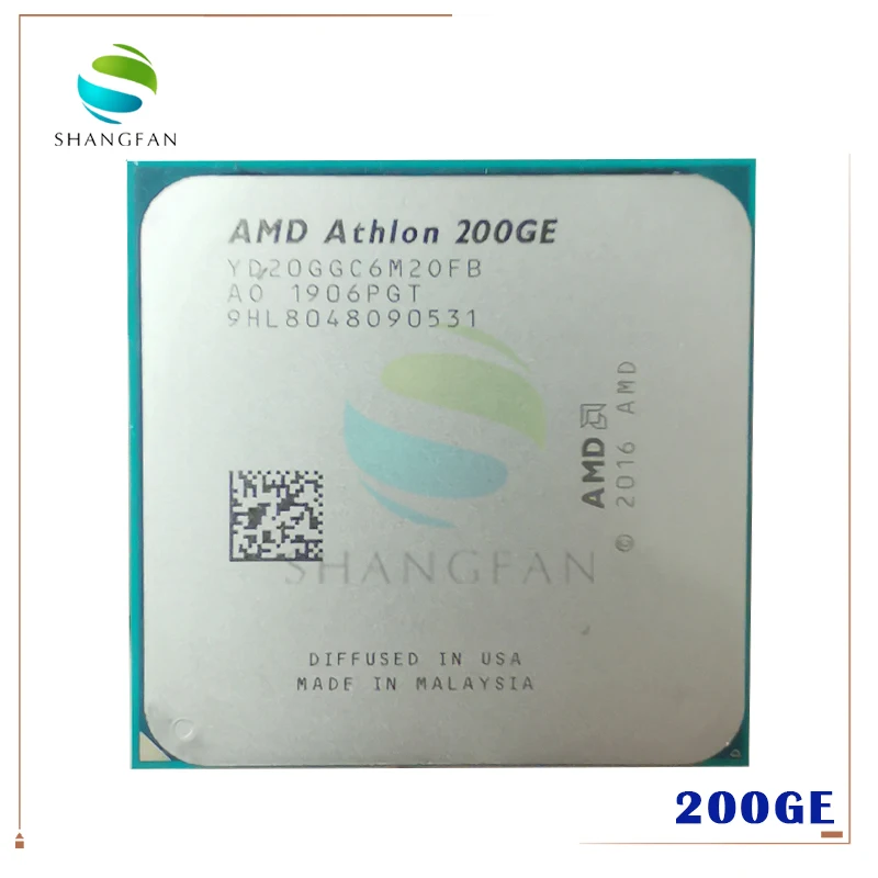Процессор AMD Athlon 200GE X2 3 2 ГГц двухъядерный четырехпоточный процессор YD200GC6M2OFB