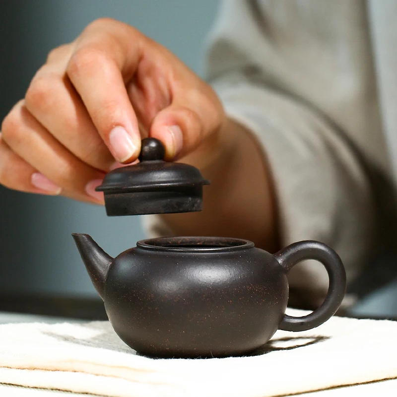 Новинка 100 мл чайный набор черный глыбы пески горшок 188 отверстий в форме шарика