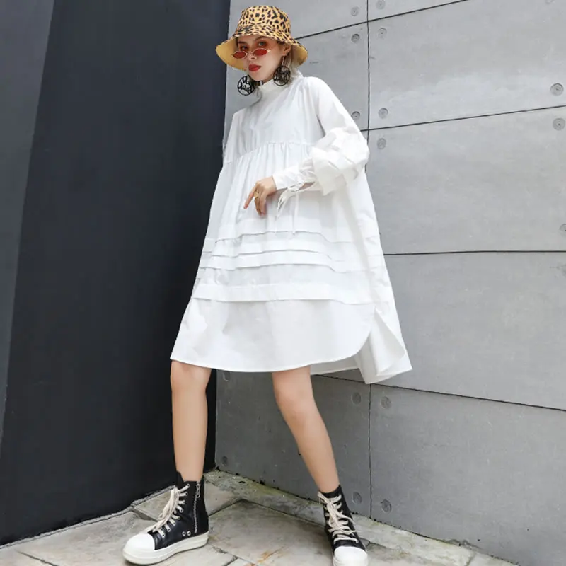 XITAO Tide плюс размер плиссированное платье бандаж бант женская одежда весна 2020