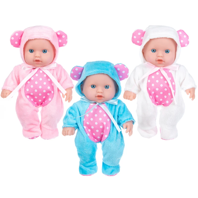 

New 8Inch Full Body SIlicone Reborn Babies Doll Bath Toy Lifelike Newborn Baby Doll