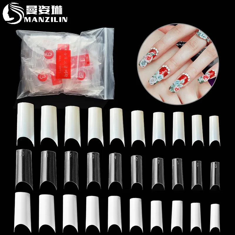 500 шт водопроводные французские ногти белые натуральные прозрачные накладные |