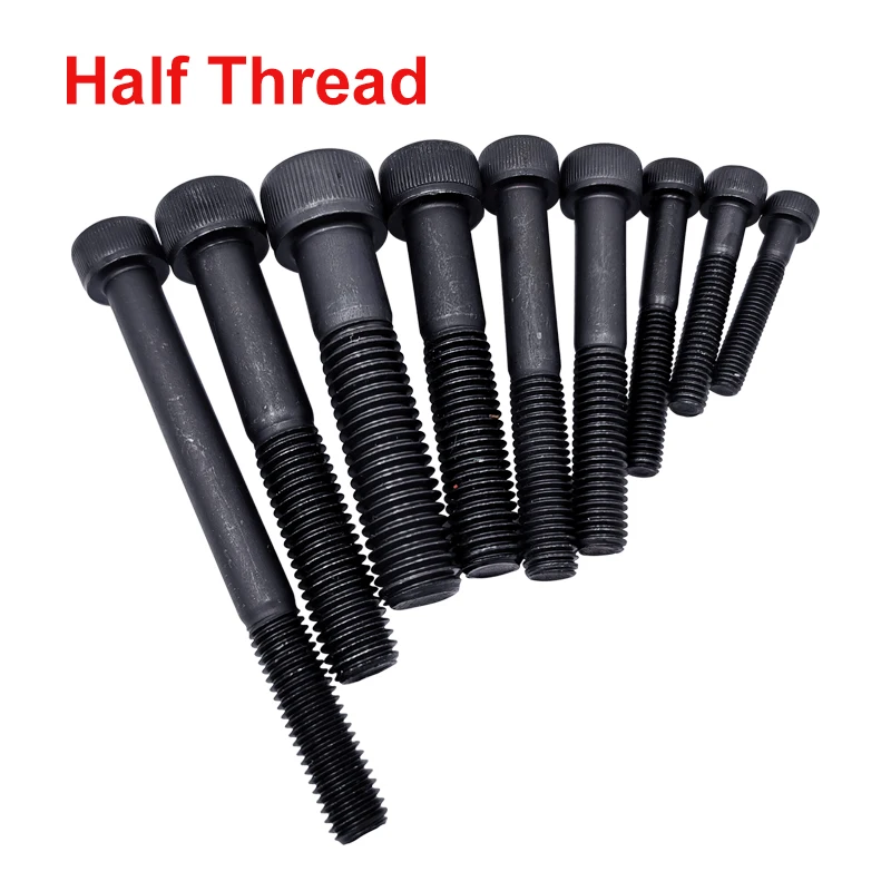 Винты с шестигранной головкой M3 M4 M5 M6 углеродистая сталь черного цвета din 912 очень