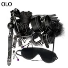 Набор кожаных наручников для БДСМ, эротические секс-игрушки для пар, рабыни, БДСМ, сексуальные игрушки, 10 шт.партия