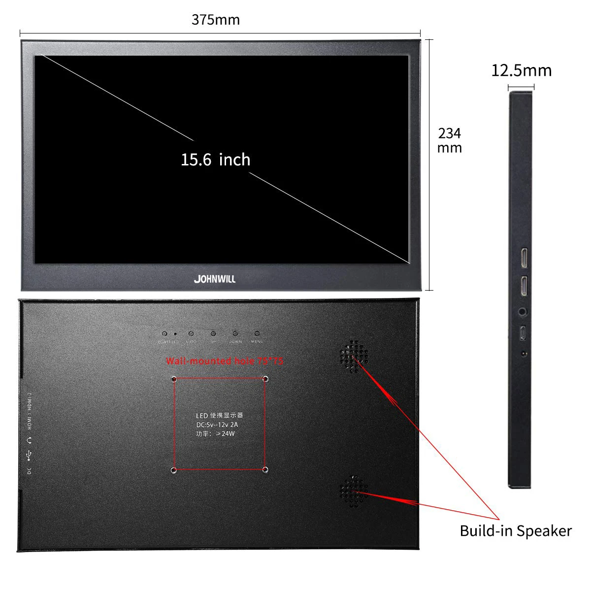 15 6 дюймовый 1080P IPS портативный HDMI планшет дисплей сенсорный экран ЖК игровой