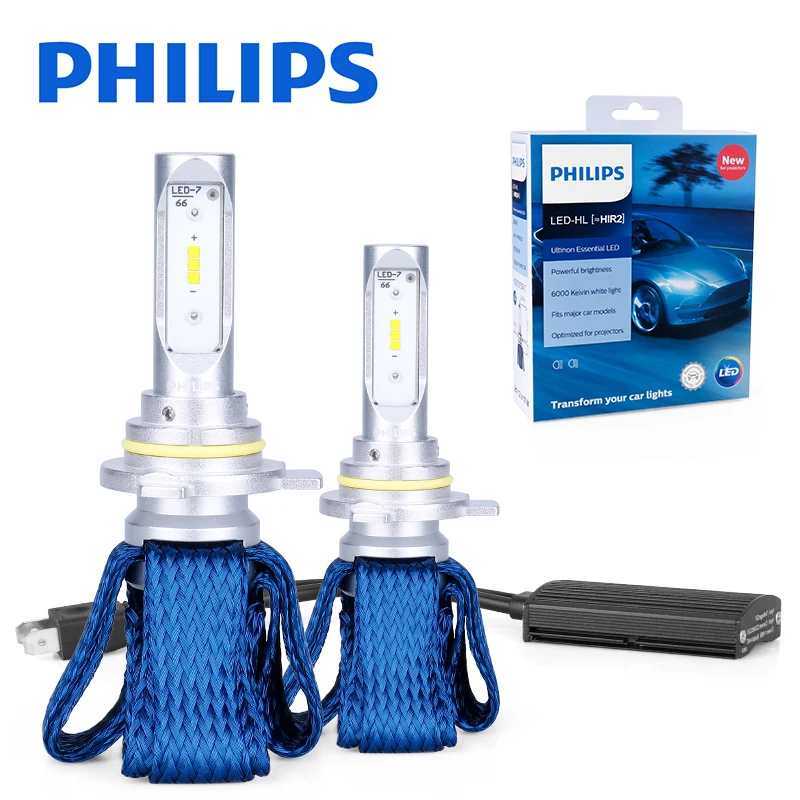 Philips h7 противотуманные фары H4 светодиодный дальний H7 H8 H11 H16 9005 9006 9012 HB3 HB4 H1R2 фонарь