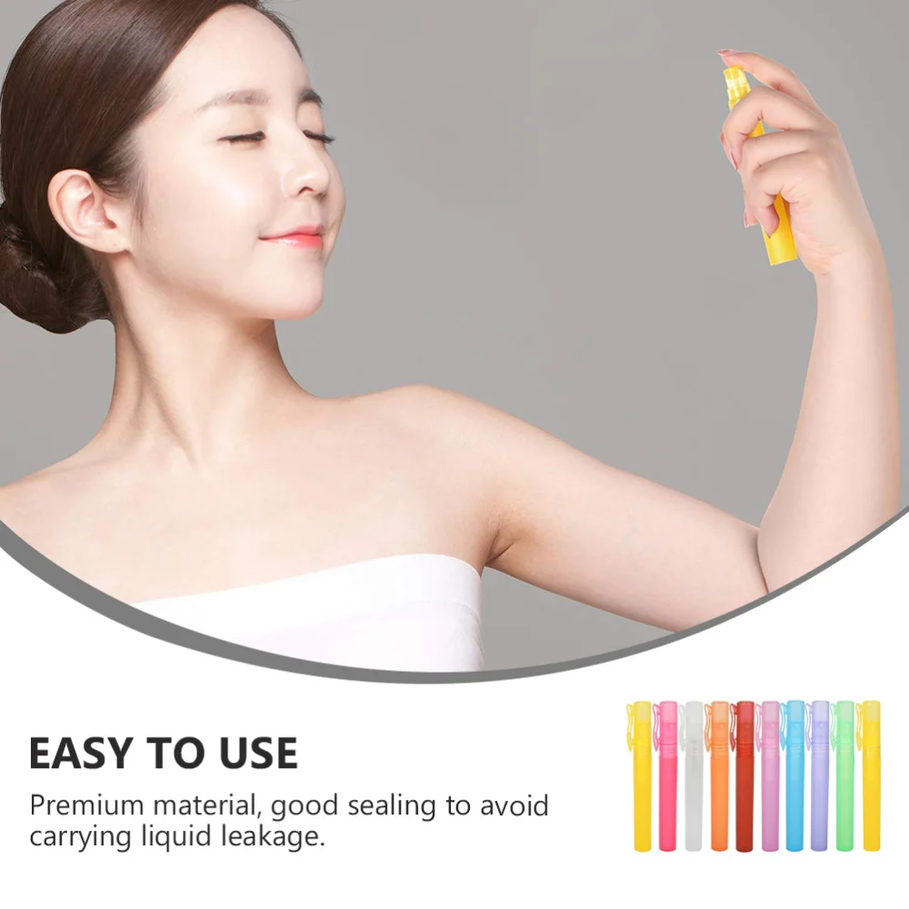 

10Pcs Liquid Sprayer Travel Reusable Dispenser Liquid Holder Mixed Color
