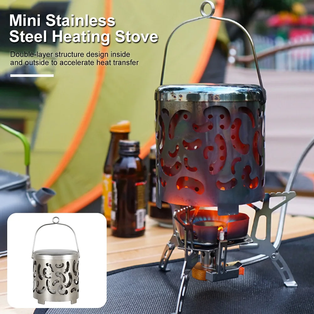 

Heater Stove Stainless Steel Outdoor Tent Portable Mini Heating Traveling Warmer Camping Survival Trekking Hiking Supplies
