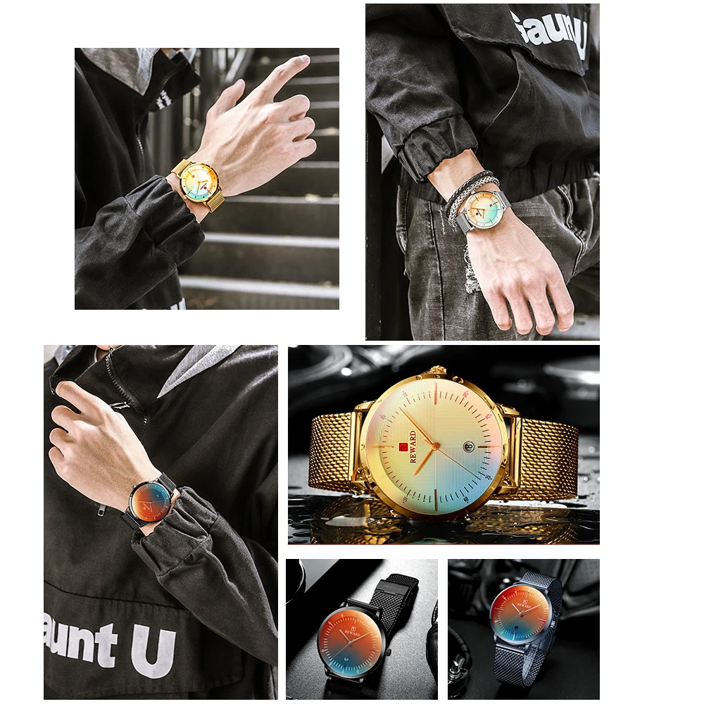 

2021 New Mens Watches Top Brand Luxury Ultra Thin Quartz Watch Men Casual Clock Fashion Sport Waterproof Wristwatches