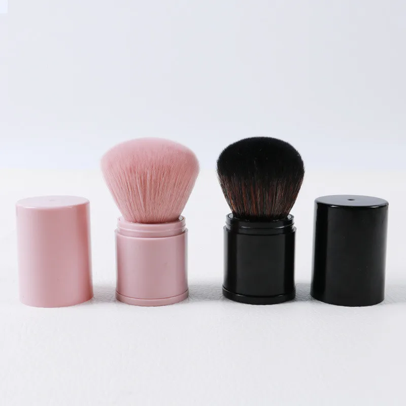 

1 Pc Black Telescopic Single Head Foundation Powder Makeup Brush Loose Painting Cosmetic Tools Beauty for Women Make Up