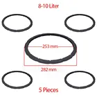 Паровое уплотнение для скороварки, Замена уплотнительного кольца для SEB Tefal Clipso 8-10 1 литр (5 шт.)