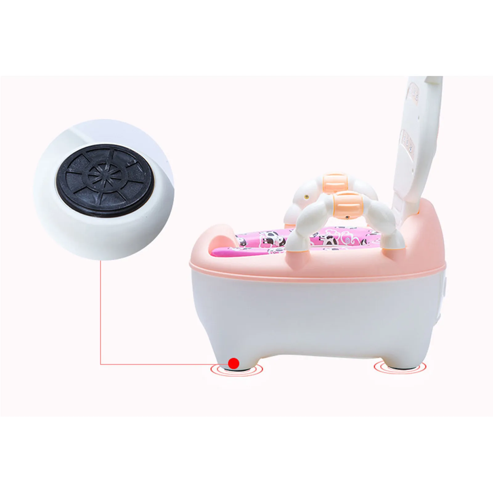

Lovely Cute Cow Potty Chair For Boys And Girls Toddler Potty Training Toilet Protect Children, Exercise Children's Growth#G30