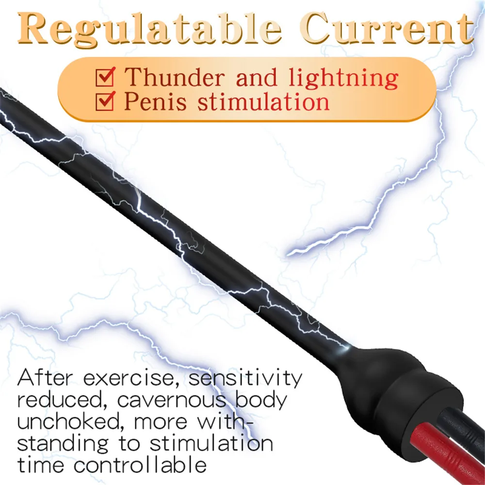 Electric Shock Penis Plug Vibrator For Men Urethral Toys Dilator Stimulator Expander Catheter Urethra Adult Sex | Красота и здоровье