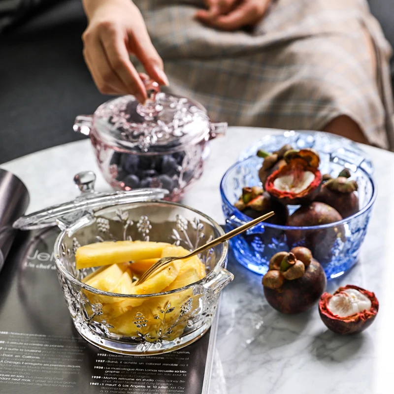 Бесплатная доставка винтажные рельефные резные суповые раковины с крышкой для