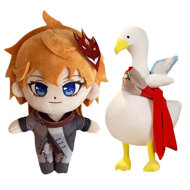 

60/40/20cm Genshin Impact Tartaglia Duck Plush Doll Cosplay Plush Pillow Cartoon Doll Kids Toys Holiday birthday Gift