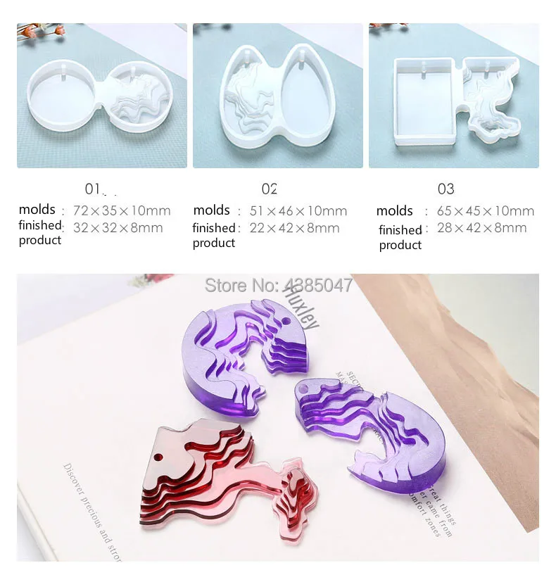 Круглая Капля воды ручной работы DIY Кристалл эпоксидный клей креативный бетон