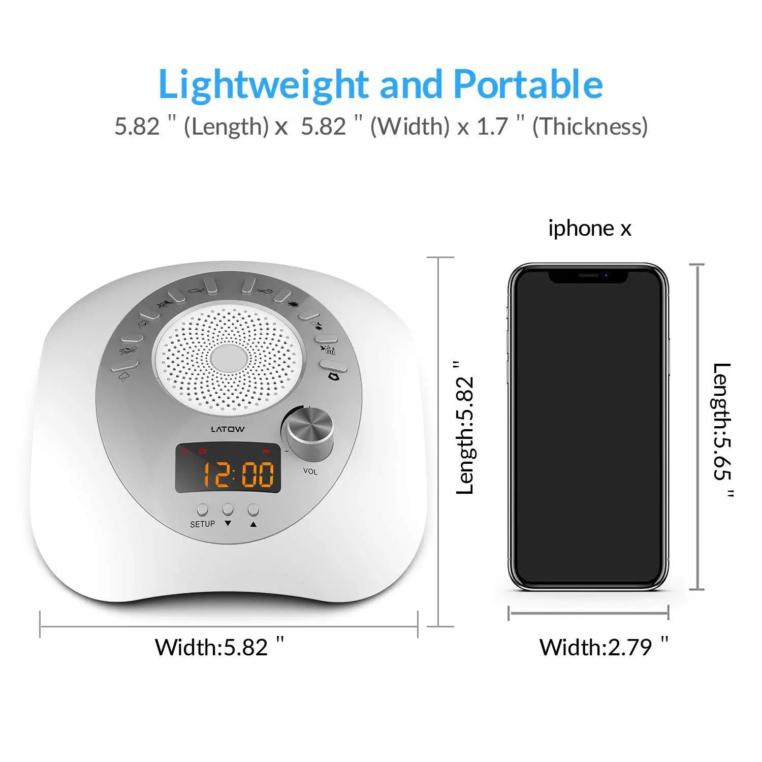 Перезаряжаемый белый шум высокое качество умный синхронный инструмент для сна